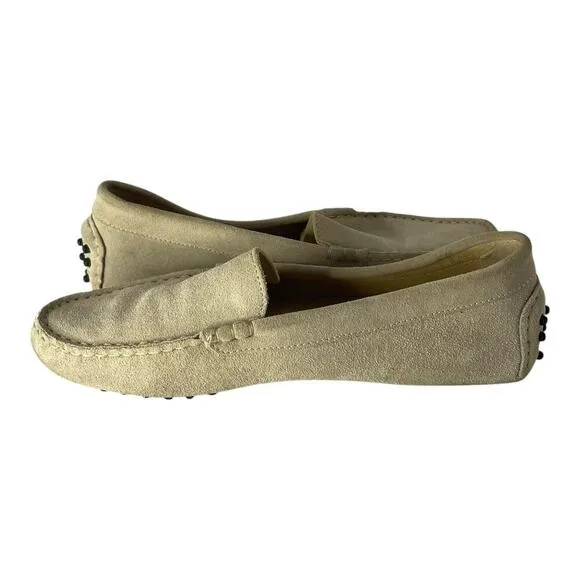 M. Gemi Italy Women’s Loafers Drivers Shoes Slip On Cream Size 10.5