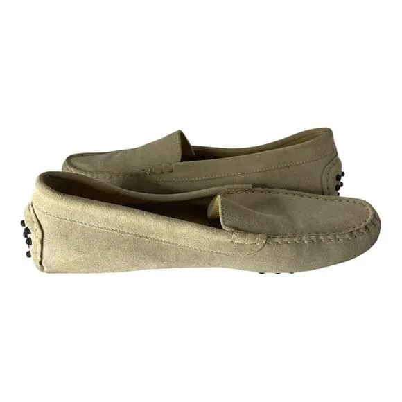 M. Gemi Italy Women’s Loafers Drivers Shoes Slip On Cream Size 10.5