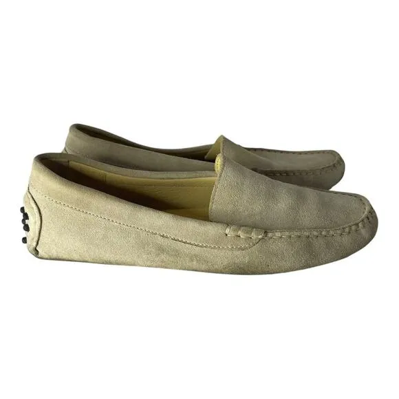 M. Gemi Italy Women’s Loafers Drivers Shoes Slip On Cream Size 10.5