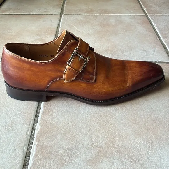 Magnanni Marco Monk Strap Leather Dress Shoe