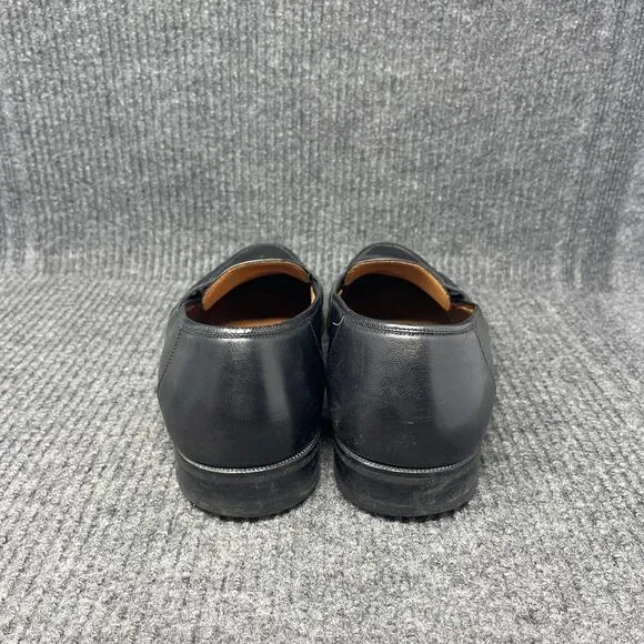 Magnanni Penny Strap Loafers Dress Shoes Black Leather Mens Size 11 M