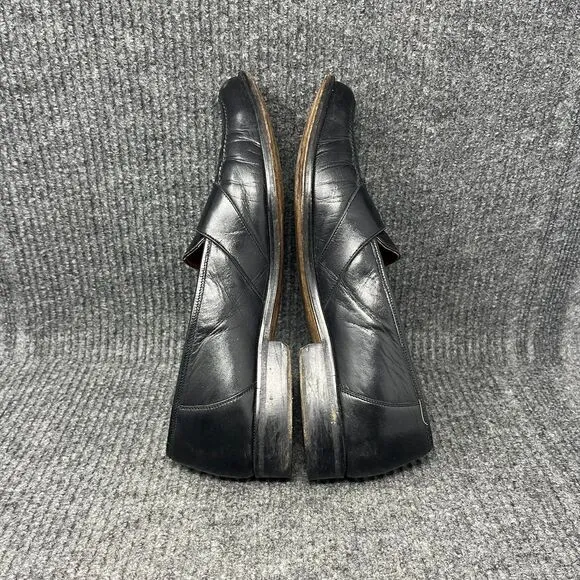 Magnanni Penny Strap Loafers Dress Shoes Black Leather Mens Size 11 M