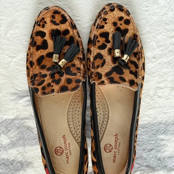 Marc Joseph New York Leopard Pony Hair Loafers 10 Quiet Luxury Statement Loafers