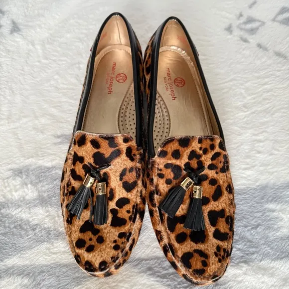 Marc Joseph New York Leopard Pony Hair Loafers 10 Quiet Luxury Statement Loafers