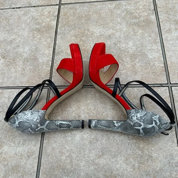 MARVIN K  Italian Ankle Strap Sexy Ladies Shoes