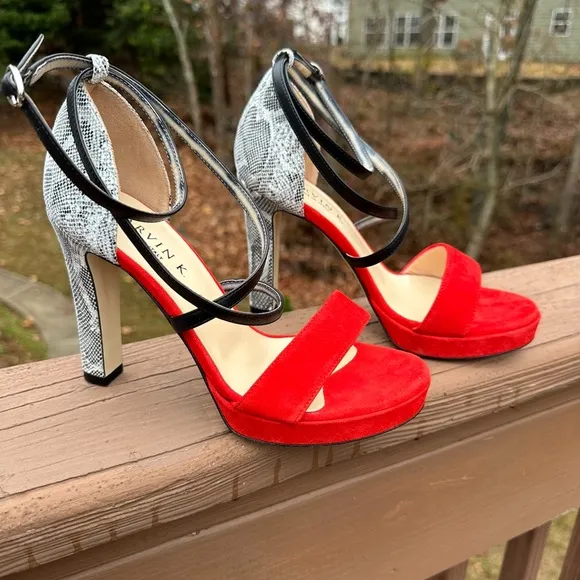 MARVIN K  Italian Ankle Strap Sexy Ladies Shoes