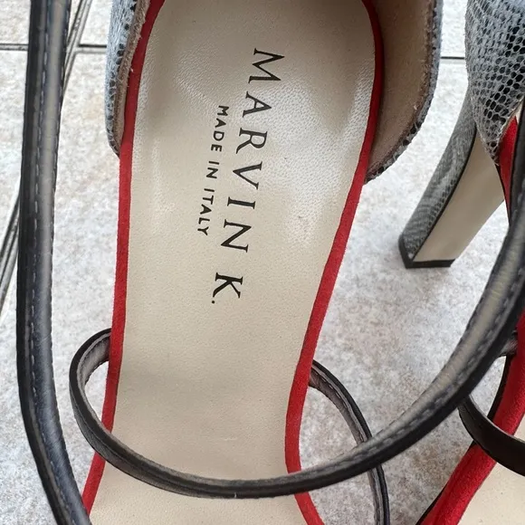 MARVIN K  Italian Ankle Strap Sexy Ladies Shoes
