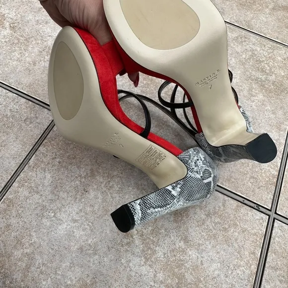 MARVIN K  Italian Ankle Strap Sexy Ladies Shoes