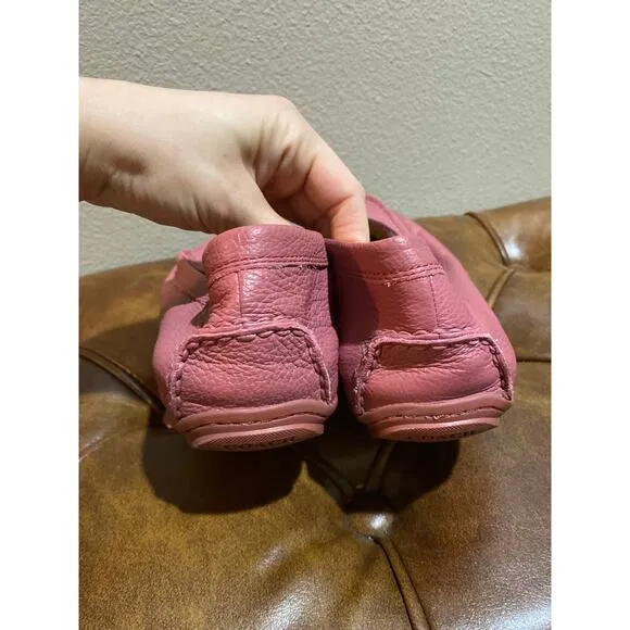 Mauve Pink Coach Mary Lock Up Loafers 10B