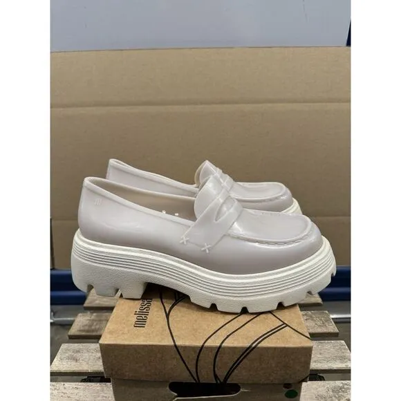 Melissa Jelly Platform Loafers Roya Rain Shoes Size 10‎ New