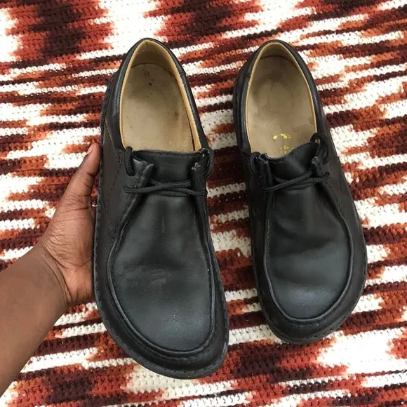 Men Black Birkenstock Pasedena Leather Loafers Oxfords Shoes/US 10/EUR 43/UK 9