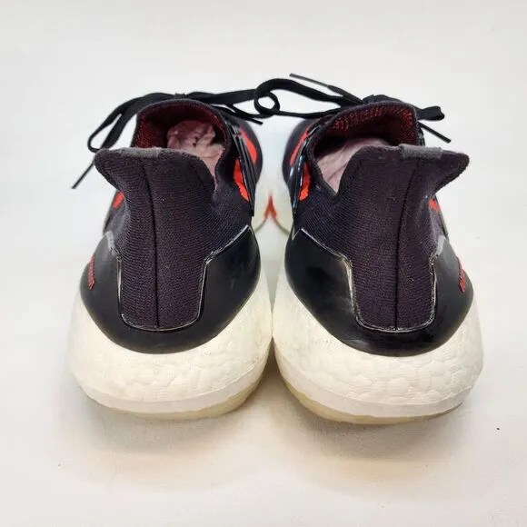 Mens 11.5 Adidas UltraBoost 21 Running Shoes Carbon-Core Black-Solar Red FZ2559