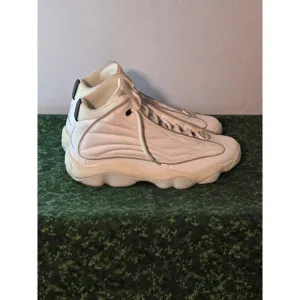 Men's Air Jordan Pro Strong White/Silver Sneakers, Size 13, White (DC8418-103)