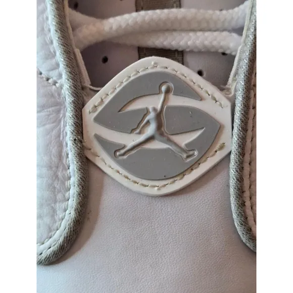 Men's Air Jordan Pro Strong White/Silver Sneakers, Size 13, White (DC8418-103)