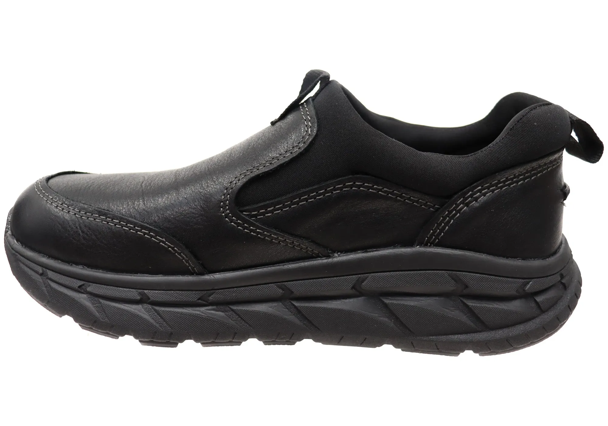 Mens Align Protech Valent Leather Wide Fit Arch Support Sneakers