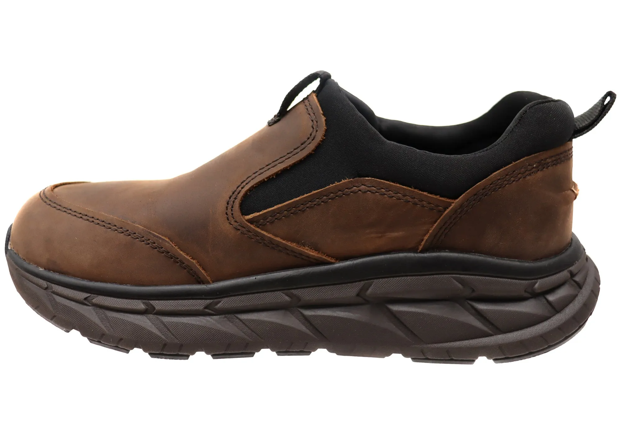Mens Align Protech Valent Leather Wide Fit Arch Support Sneakers