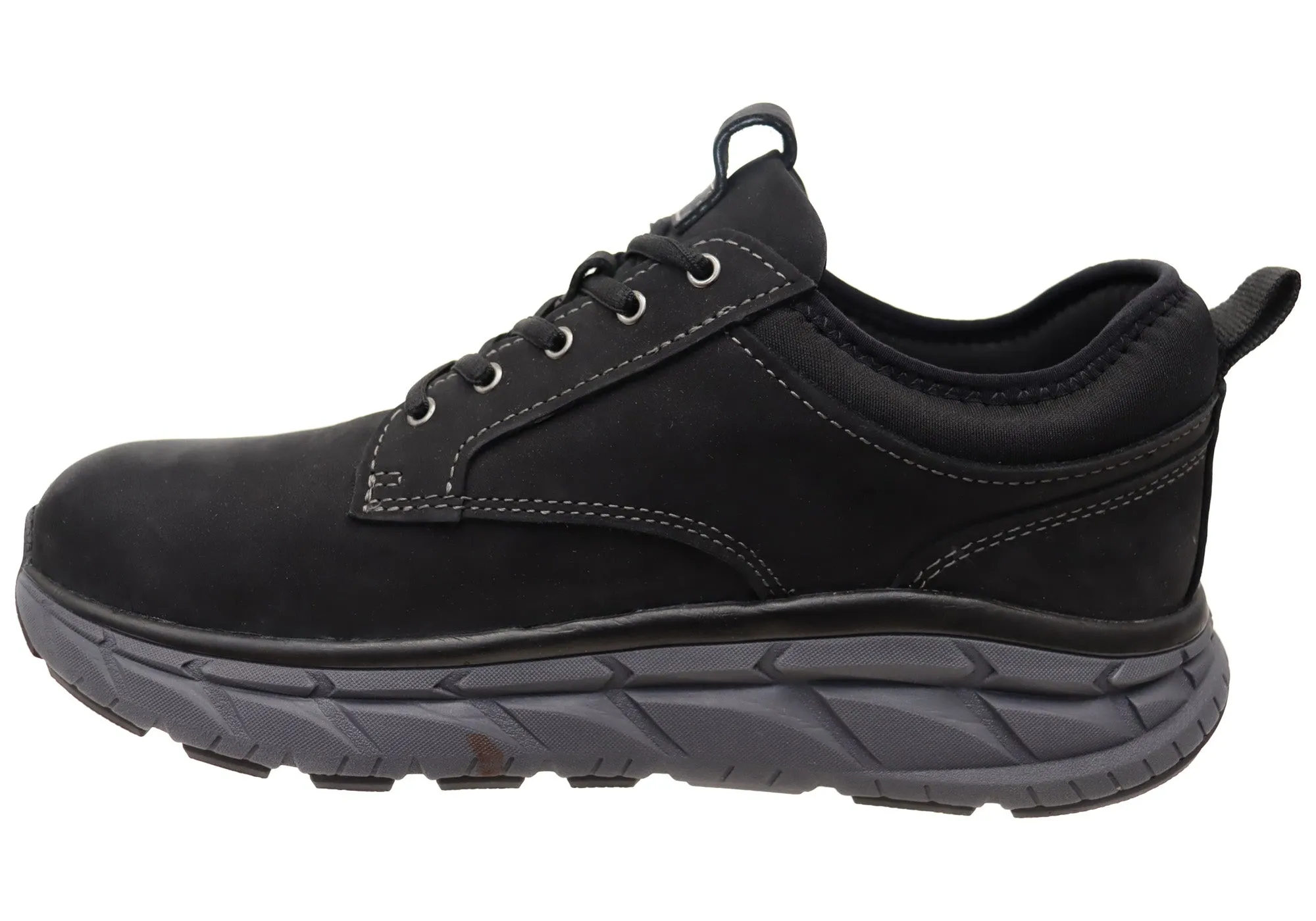 Mens Align Protech Verdell Leather Wide Fit Arch Support Sneakers