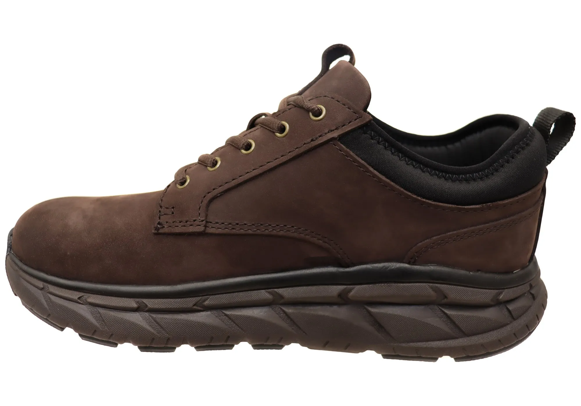Mens Align Protech Verdell Leather Wide Fit Arch Support Sneakers