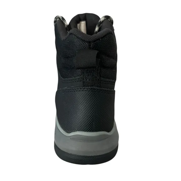 Men’s Bogs Shale Mid Composite Toe Waterproof Work Boots Black / Gray, Size 10.