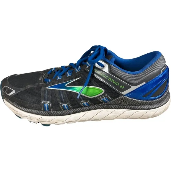 MEN'S BROOKS TRANSCEND 2 MEN'S SIZE 11.5 D RUNNING ATHLETIC SHOES