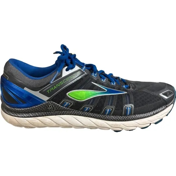 MEN'S BROOKS TRANSCEND 2 MEN'S SIZE 11.5 D RUNNING ATHLETIC SHOES