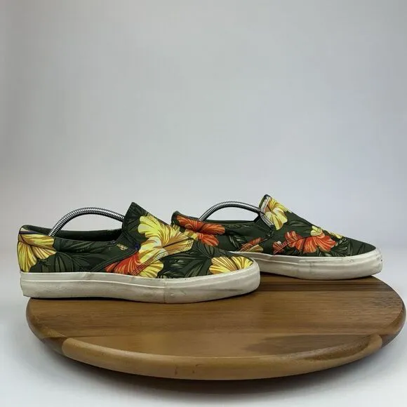 Mens‎ Diamond Supply Co. Boo Johnson Aloha Floral Green Sneakers Shoes Size 10 D