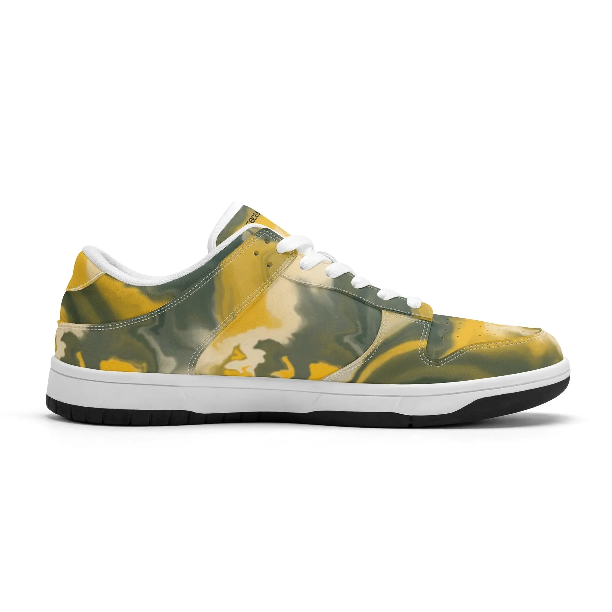 Mens Dunk Stylish Low Top Leather Sneakers