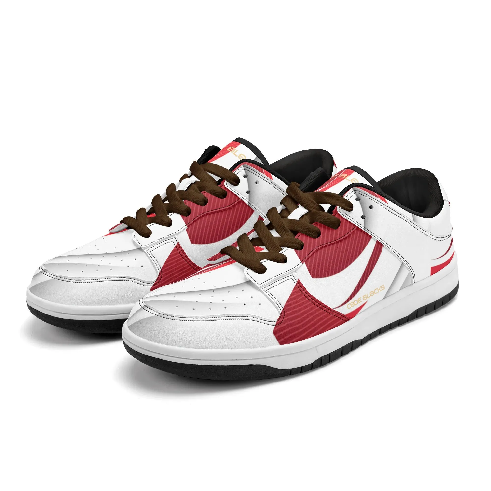 Mens Dunk Stylish Low Top Leather Sneakers