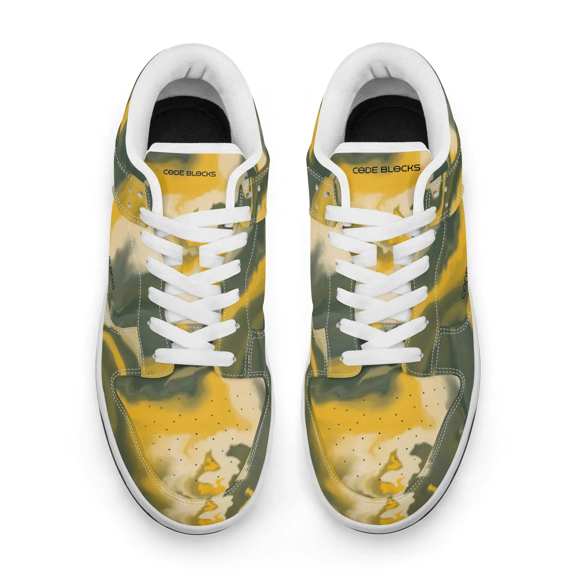 Mens Dunk Stylish Low Top Leather Sneakers