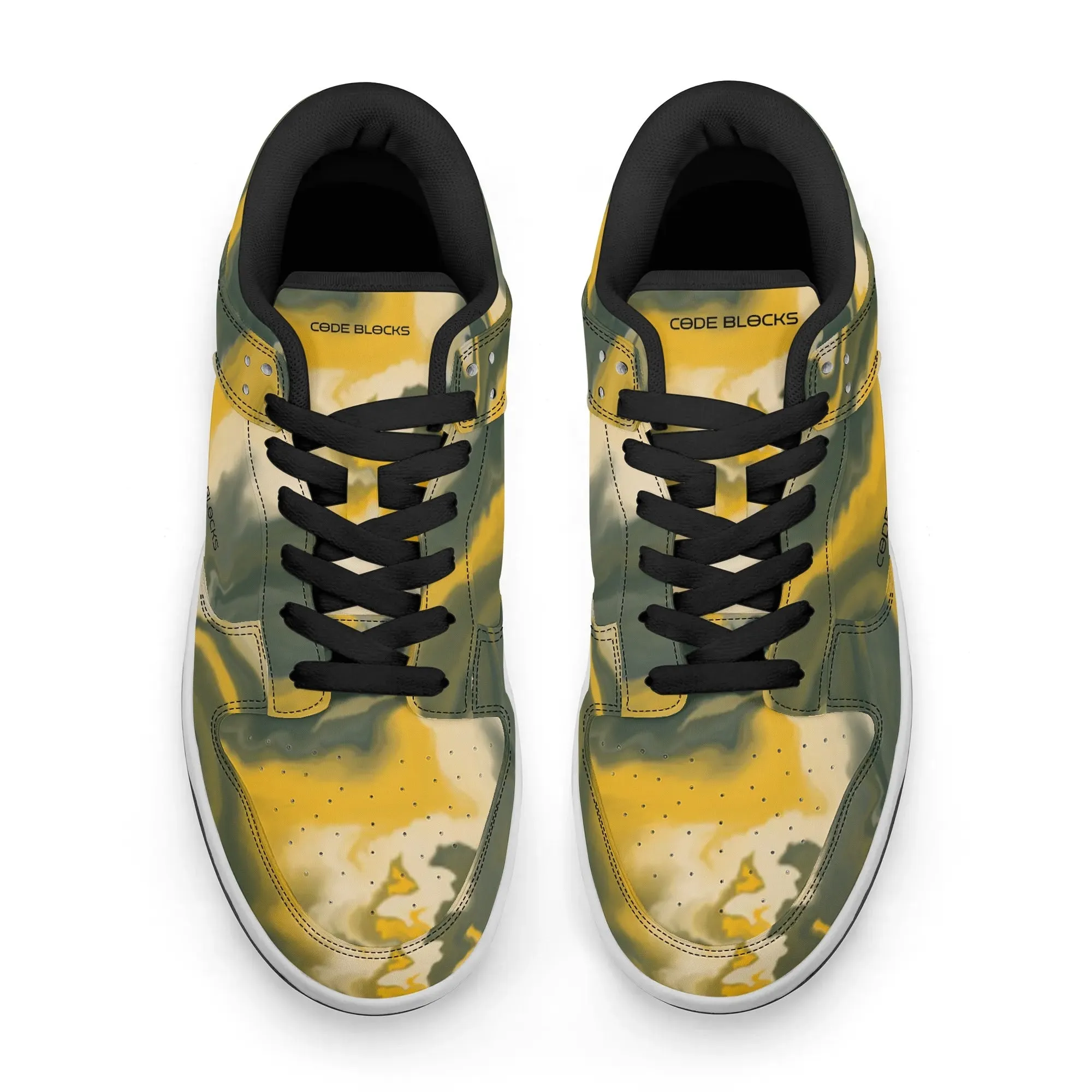 Mens Dunk Stylish Low Top Leather Sneakers
