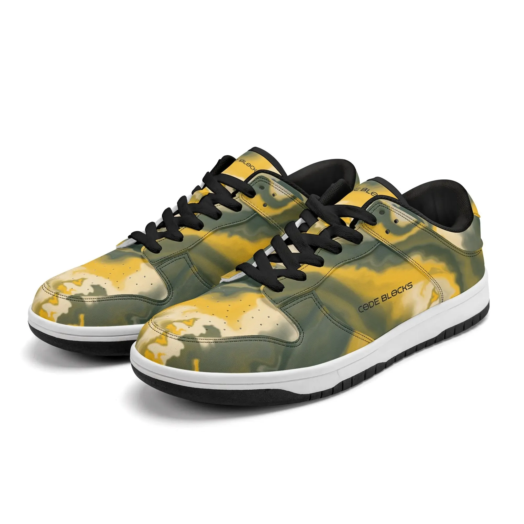 Mens Dunk Stylish Low Top Leather Sneakers