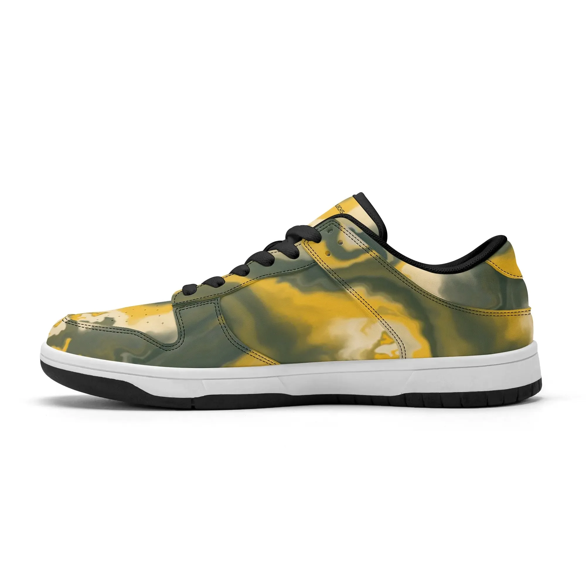 Mens Dunk Stylish Low Top Leather Sneakers
