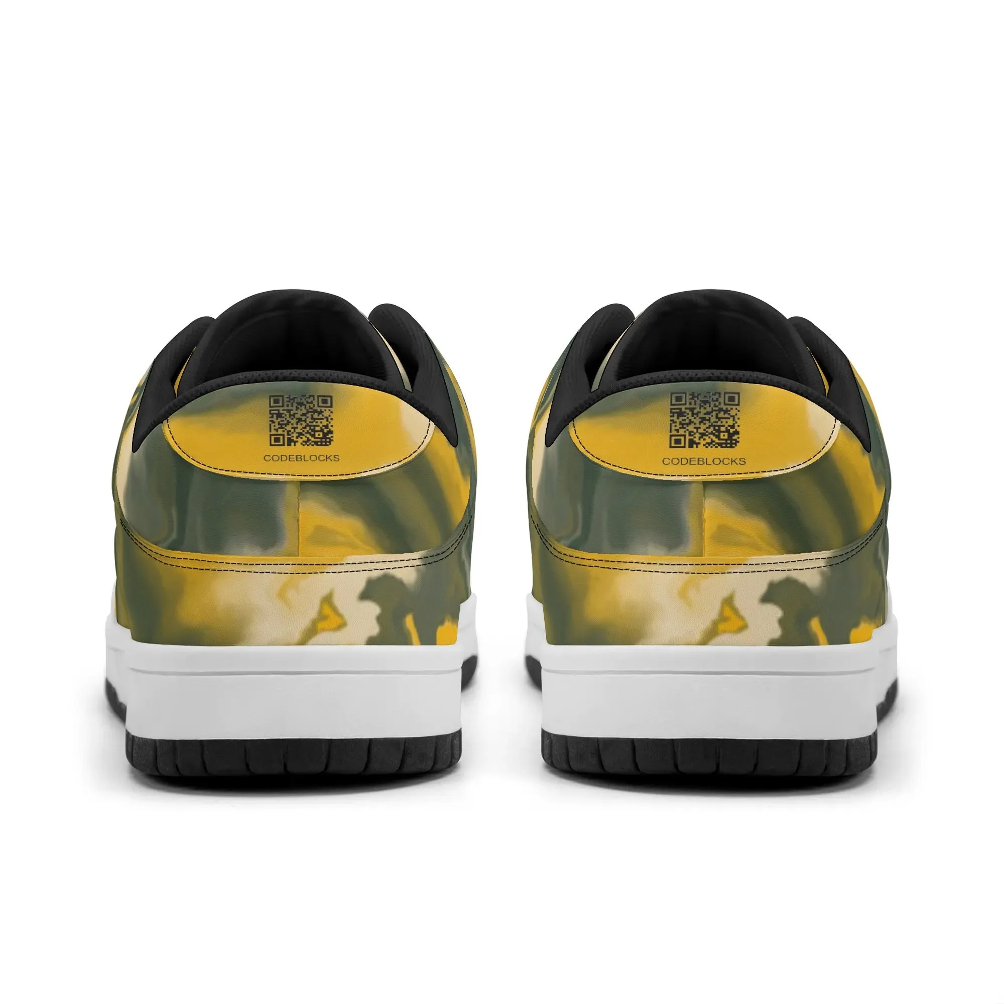 Mens Dunk Stylish Low Top Leather Sneakers