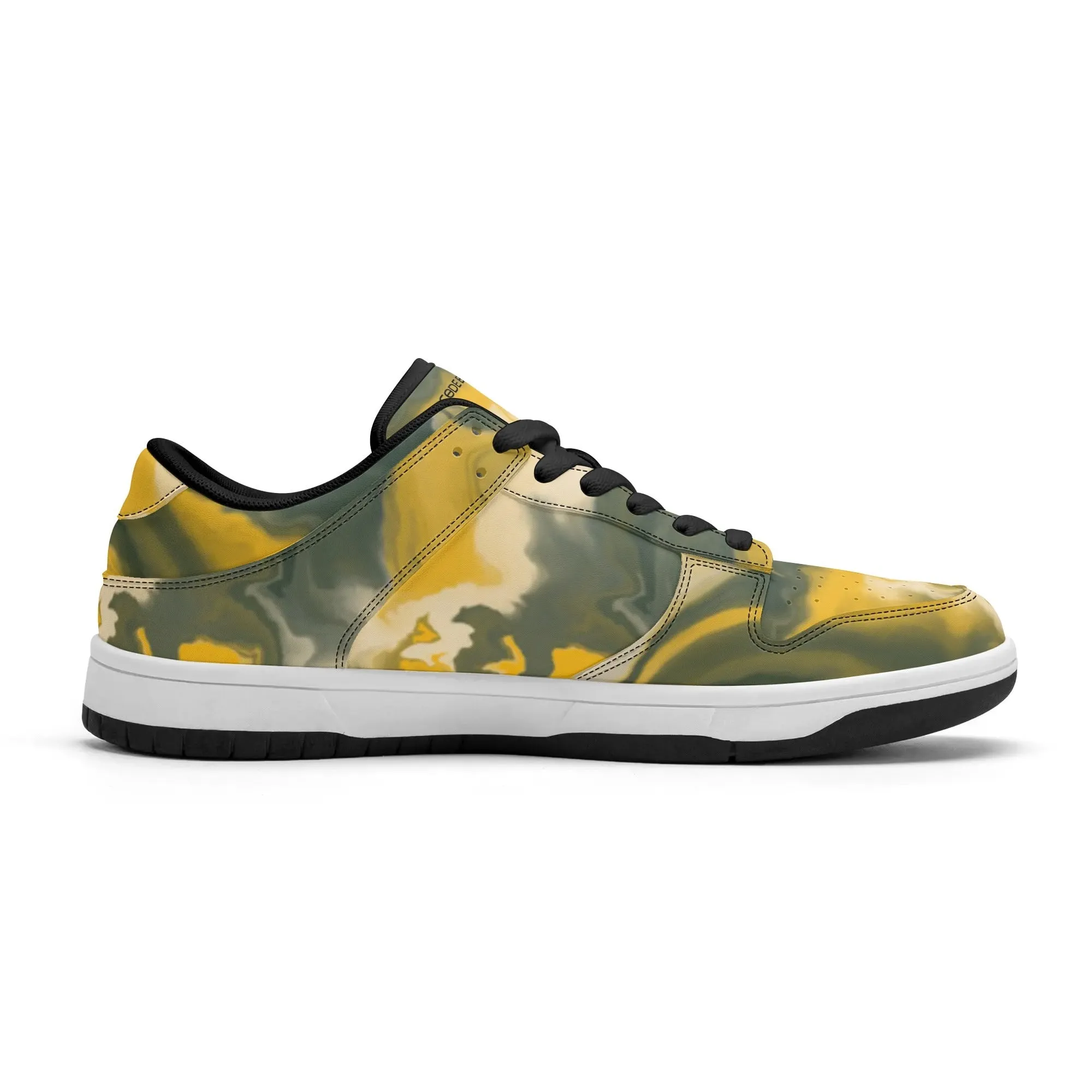 Mens Dunk Stylish Low Top Leather Sneakers