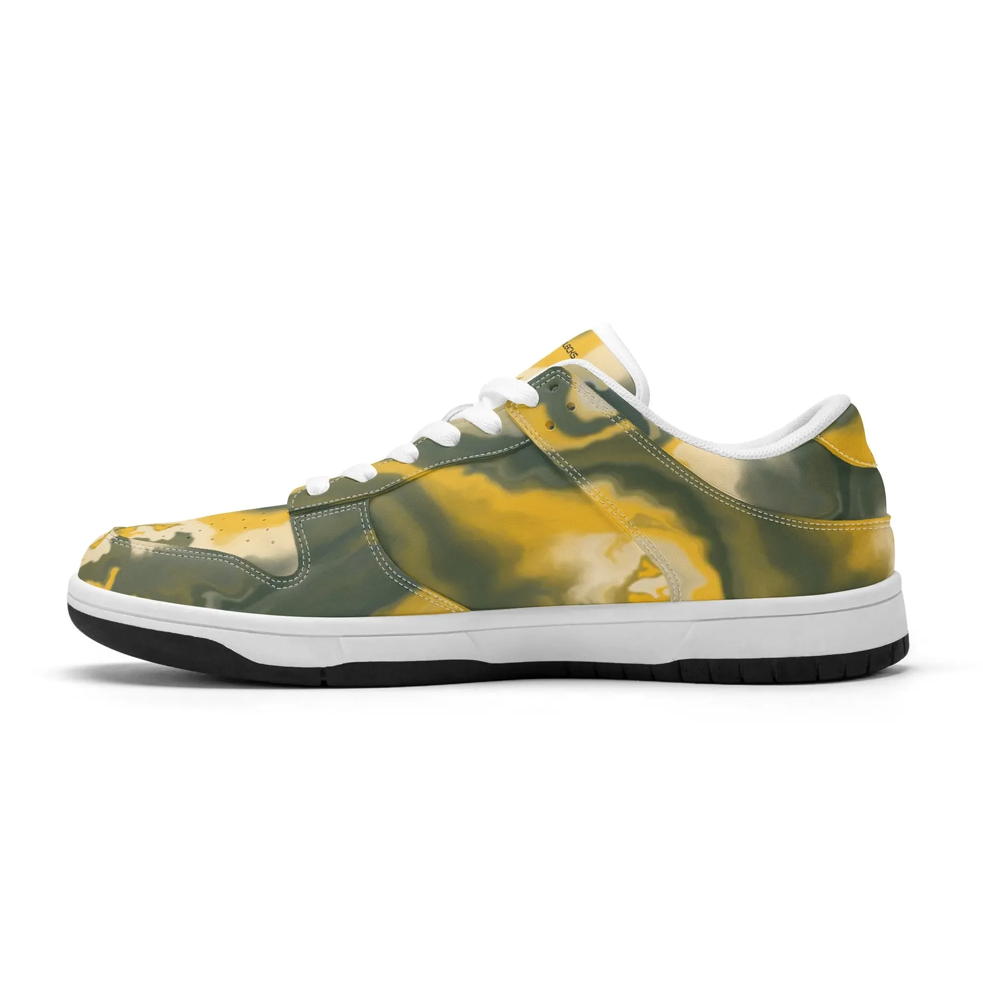 Mens Dunk Stylish Low Top Leather Sneakers