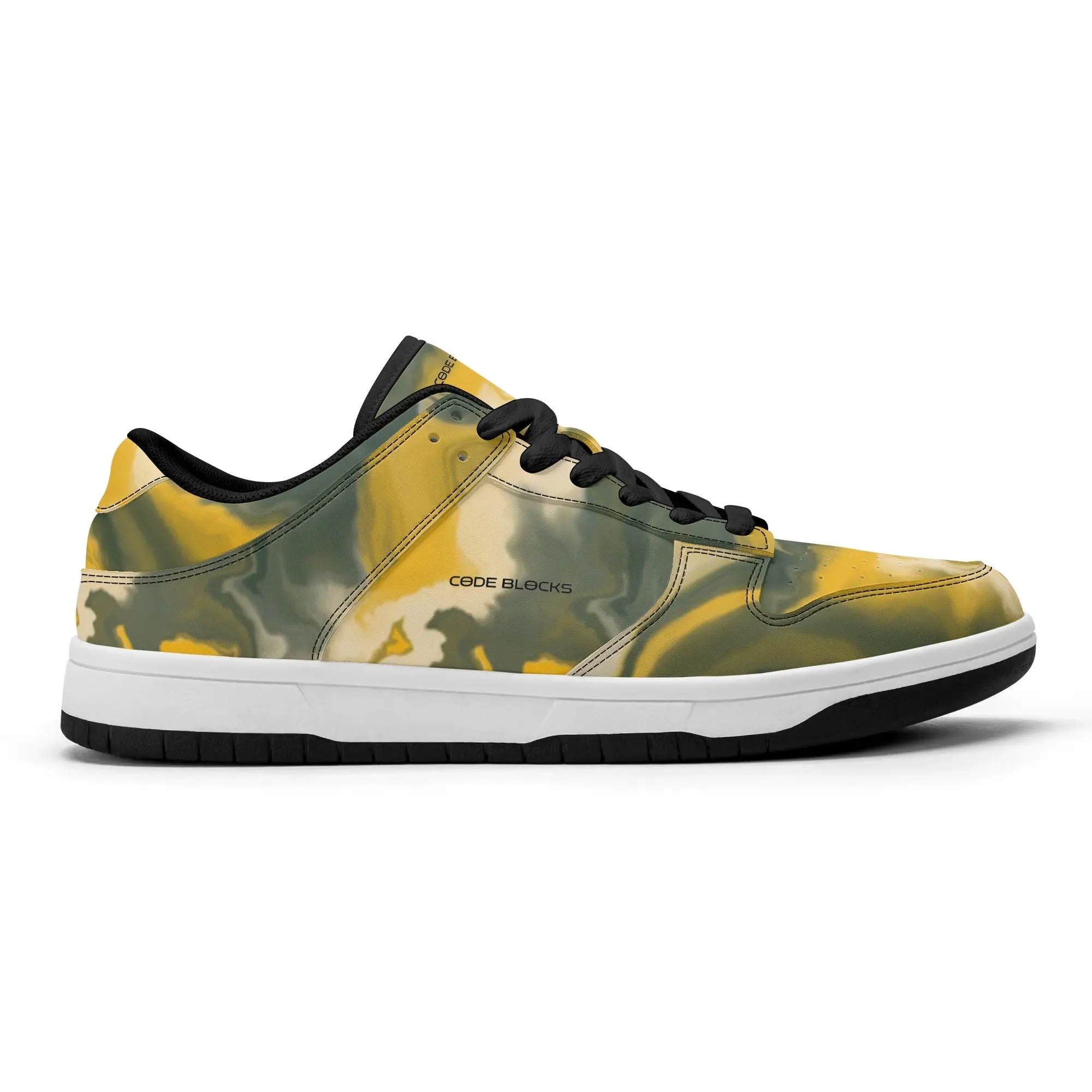 Mens Dunk Stylish Low Top Leather Sneakers