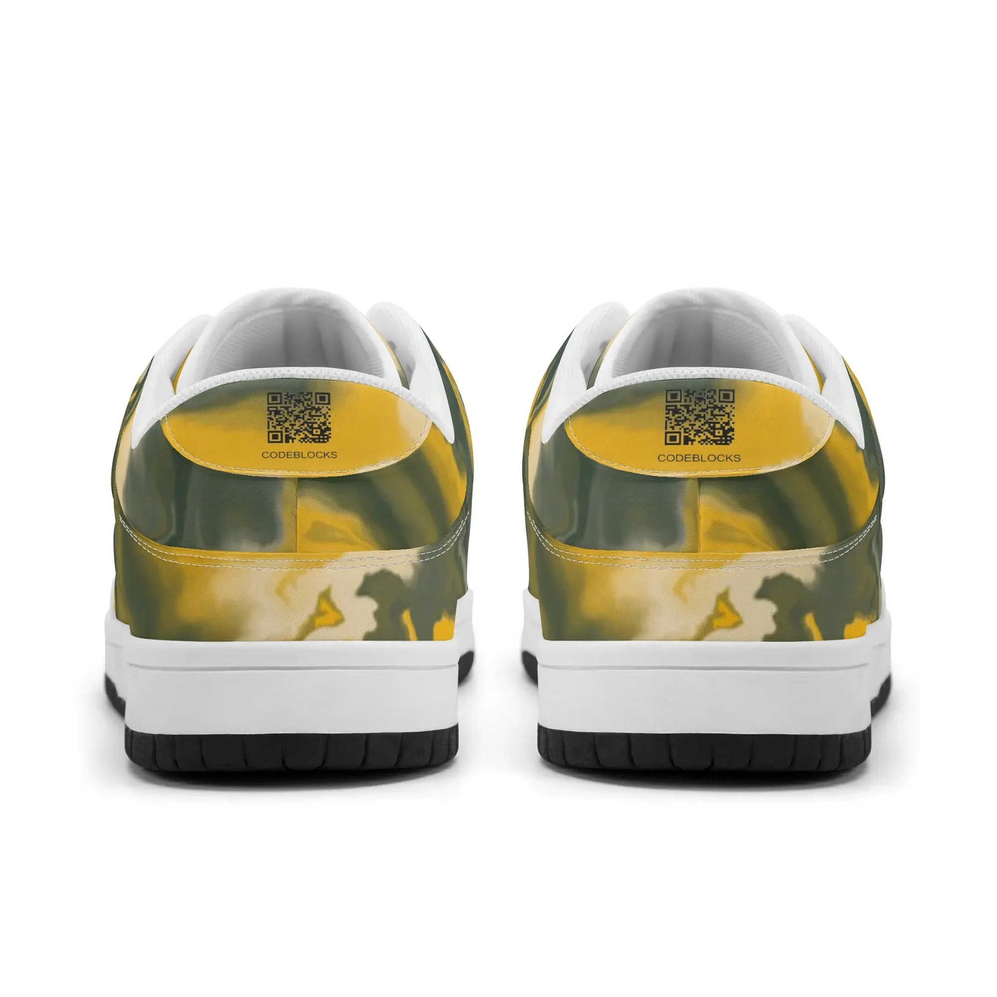 Mens Dunk Stylish Low Top Leather Sneakers