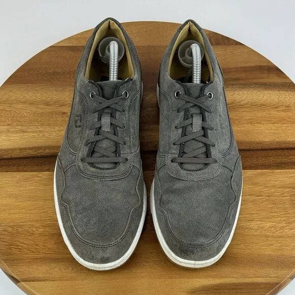Mens FootJoy Gray Suede Casual Spikeless Athletic Golf Sneakers Shoes Size 9.5 M