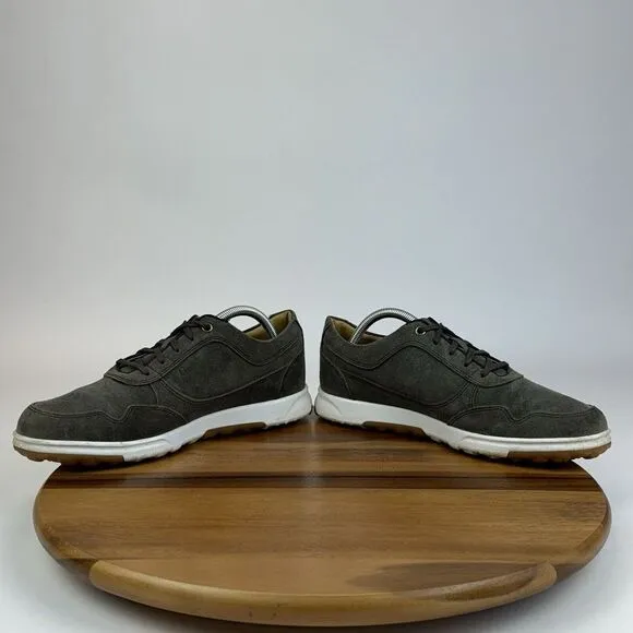 Mens FootJoy Gray Suede Casual Spikeless Athletic Golf Sneakers Shoes Size 9.5 M