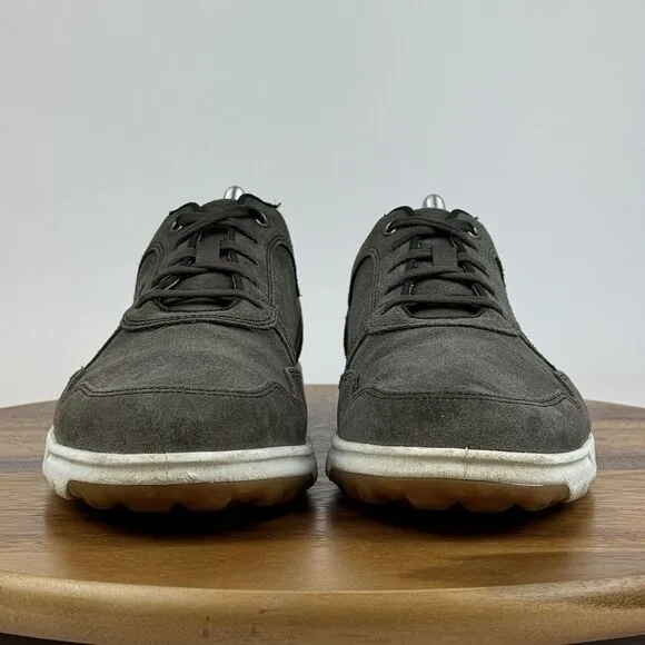 Mens FootJoy Gray Suede Casual Spikeless Athletic Golf Sneakers Shoes Size 9.5 M