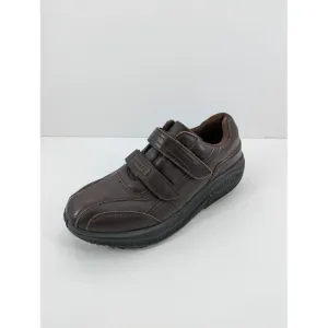 Men's Gedfy Gravity Defyer Brown Leather Hook Strap Comfort Shoes,12 VersoShock