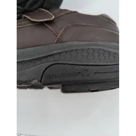 Men's Gedfy Gravity Defyer Brown Leather Hook Strap Comfort Shoes,12 VersoShock