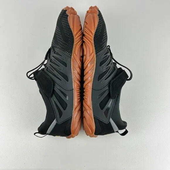 Men's Joomra Sports Black Slip On Rubber Sole Hiking Trail Running Shoe Sz: 46