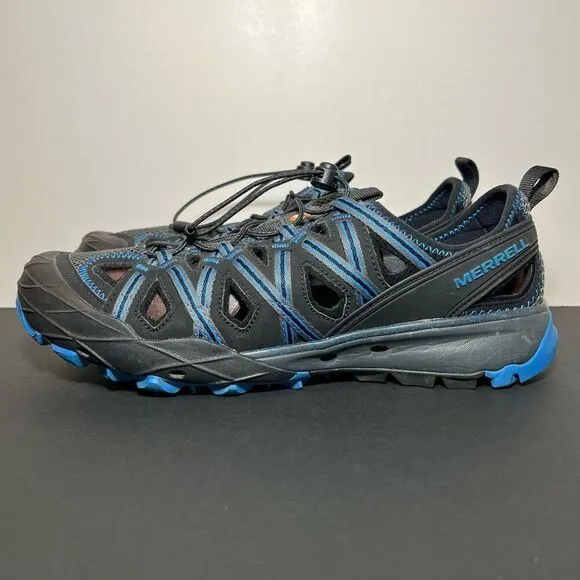 Mens MERRELL Choprock Shandal Black Hiking Shoes / Size 10.5