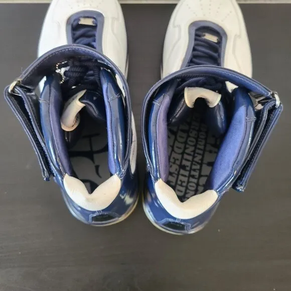Mens Nike Air Force 25 White Blue Sz 17 Shoes 315015-142