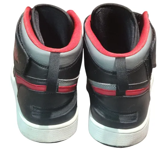 Men's Nike Air Jordan 1 Mid SE Black Red Gray Size 12 Sneakers Shoes