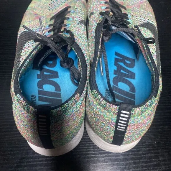 Mens Nike Flyknit Racer Running Shoes Multicolor 526628-304 Size 13