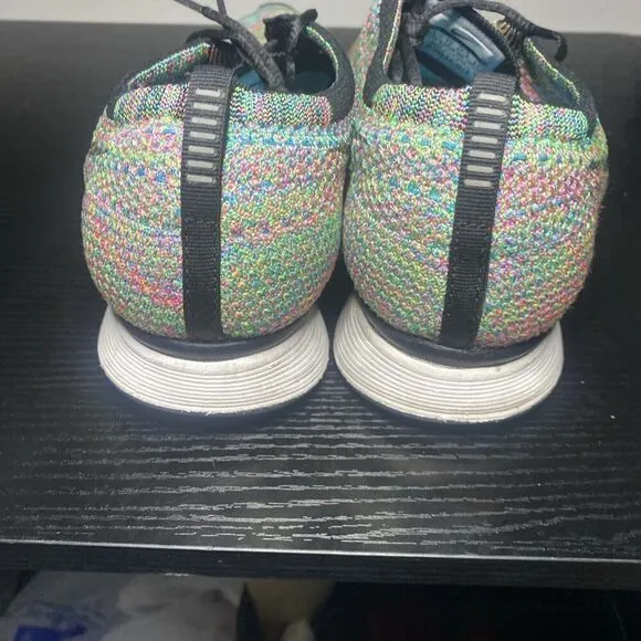 Mens Nike Flyknit Racer Running Shoes Multicolor 526628-304 Size 13