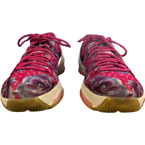 Men's Nike KD 8 EP Aunt Pearl Size 10.5 Color Vivid Pink/Black-Hyper Turquoise