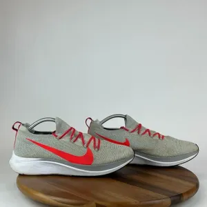 Mens Nike Zoom Fly Flyknit Gray Athletic Running Shoes Sneakers‎ Size 13 M GUC